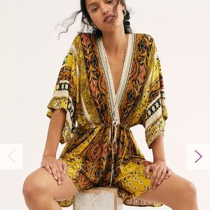 Free People Mixed Emotions Romper